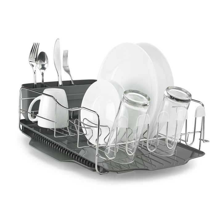 dish drying rack planter Polder Advantage Dish Rack Set, 19" x 14" x 6"