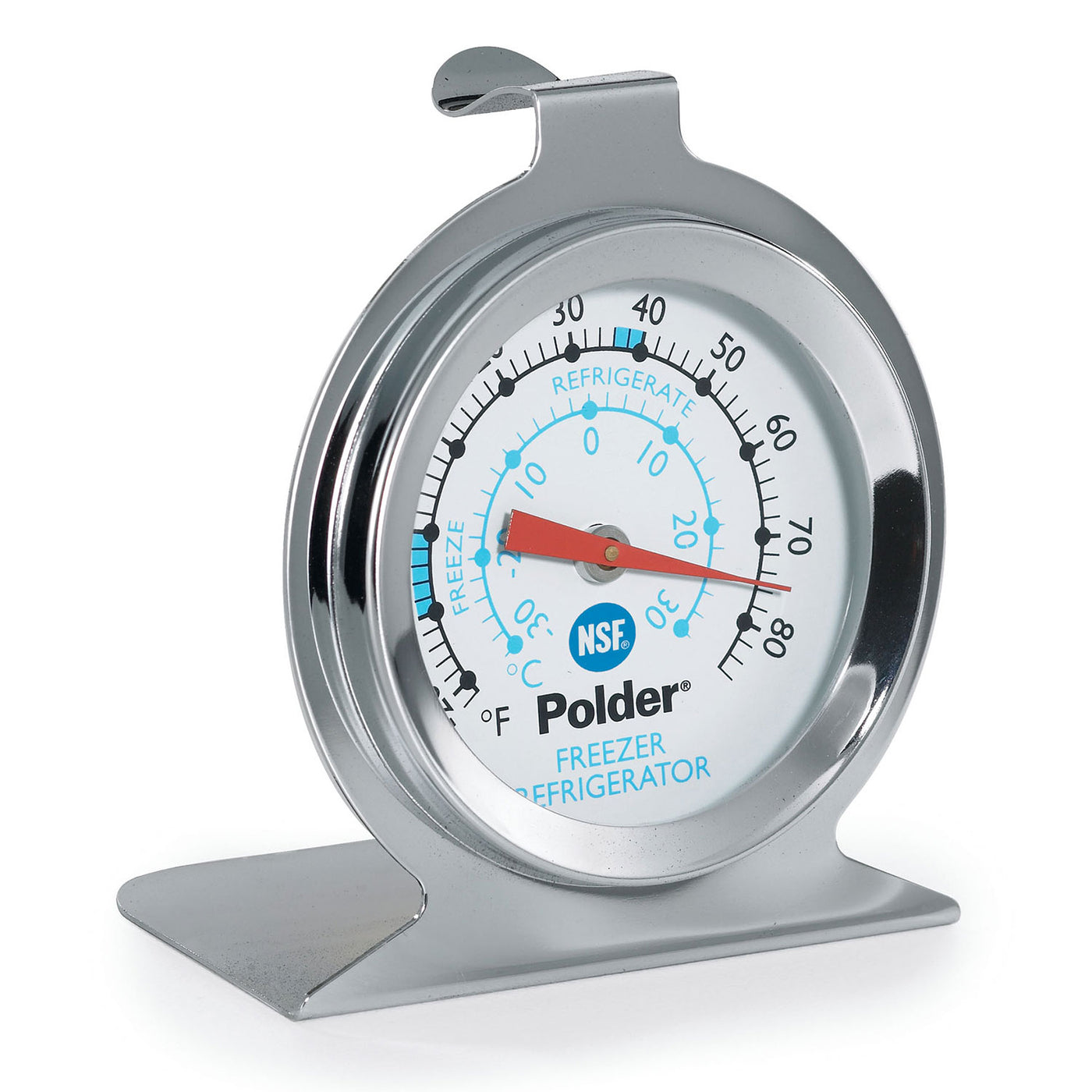 Polder THM-560N Fridge/Freezer Thermometer Stainless Steel