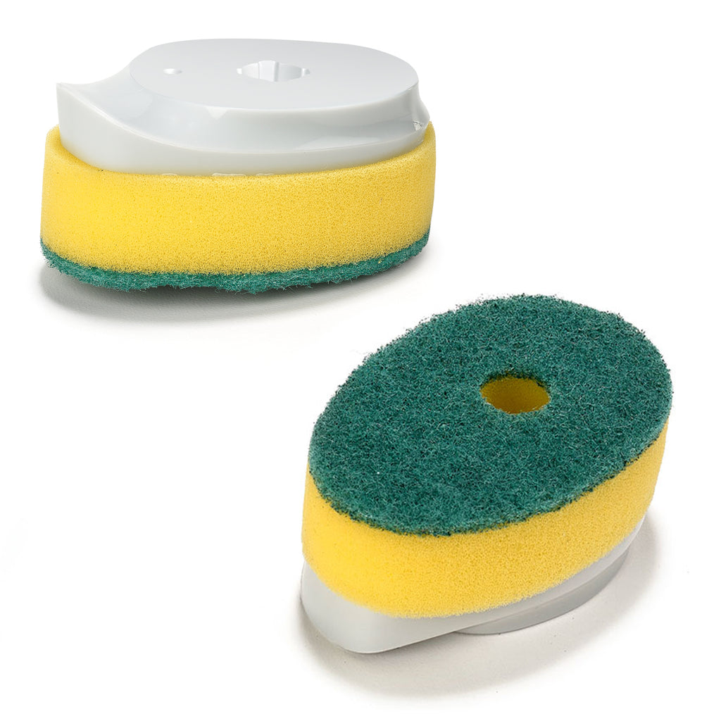 Polder Soap Dispensing Scouring Sponge with Replacement Sponge Head