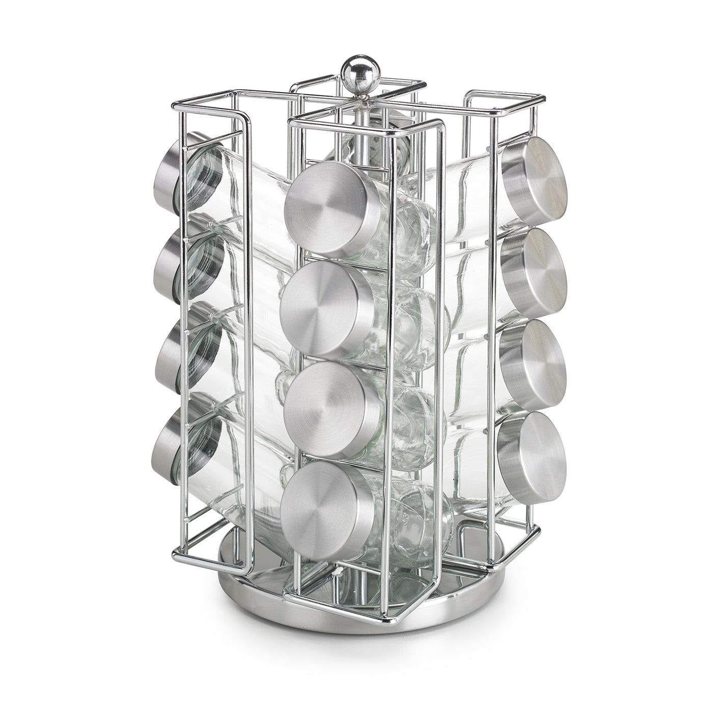 Revolving Spice Rack with blank labels to customize contents – Polder ...